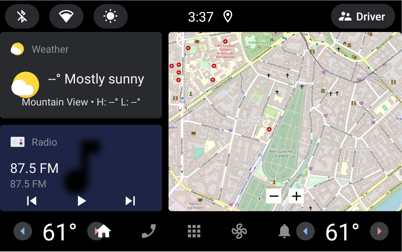 Android Automotive screenshot